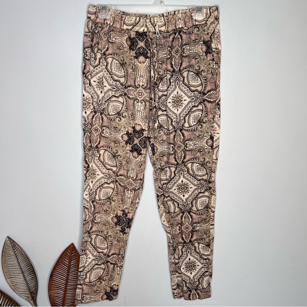 Urban Outfitters Out From Under Paisley Cotton Cuffed Lounge Pants